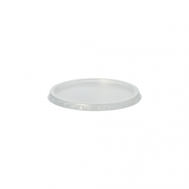 100 Deckel für Verpackungsbecher, PP rund Ø 10,1 cm 0,8 cm transparent