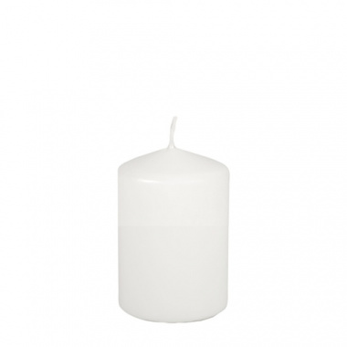 Stumpenkerze Ø 67 mm 100 mm weiss