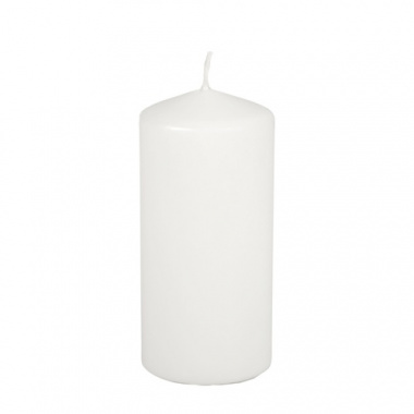 Stumpenkerze Ø 67 mm 150 mm weiss