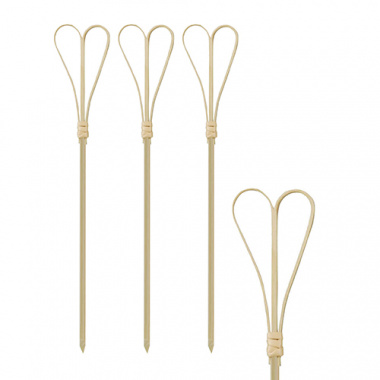 100 Fingerfood - Spieße 18 cm -Heart-