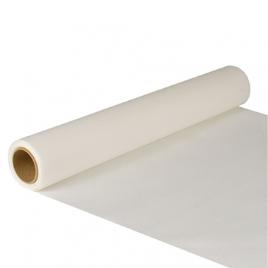 Tischläufer, Tissue -ROYAL Collection- 5 m x 40 cm weiss auf Rolle