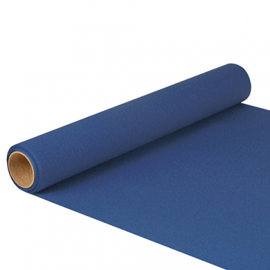 Tischläufer, Tissue -ROYAL Collection- 5 m x 40 cm dunkelblau auf Rolle