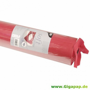 Tischdecke rot 25m x 1,18m stoffhnlich, Vlies 