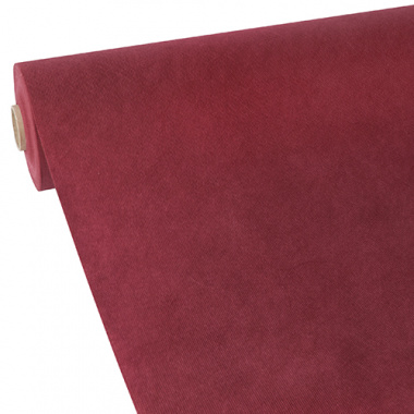 Tischdecke bordeaux 40m x 1,18m stoffähnlich, Vlies soft selection