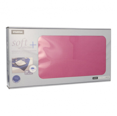 20 Mitteldecken, stoffähnlich, Vlies soft selection plus 80 cm x 80 cm fuchsia