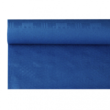 Papiertischtuch mit Damastprägung 6 m x 1,2 m dunkelblau
