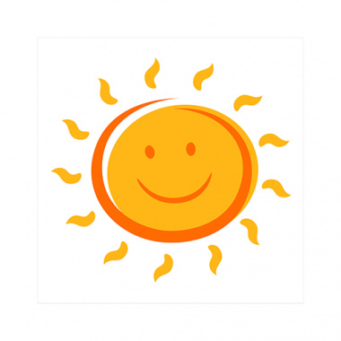 20 Servietten, 3-lagig 1/4-Falz 25 cm x 25 cm Here comes the Sun