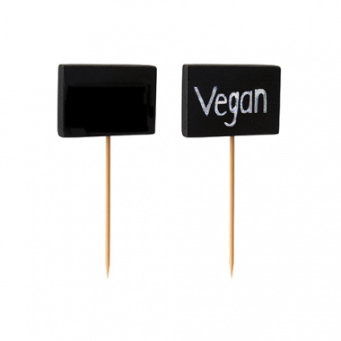 100 Fingerfood - Picker 8,5 cm Blackboard
