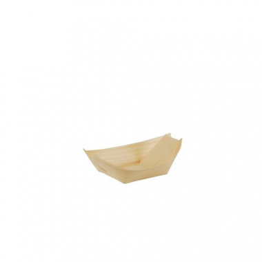 12 Fingerfood - Schalen, Holz pure 8,5 cm x 5,5 cm Schiffchen