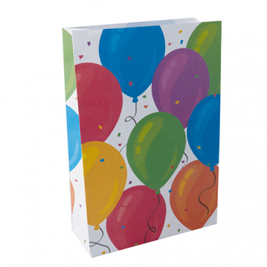 10 Partytüten, Papier 28 cm x 19 cm x 7 cm Ballon
