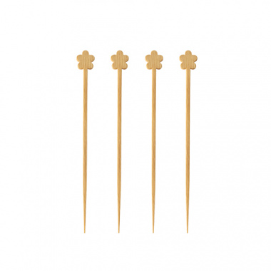 100 Fingerfood - Picker pure 12 cm Flower