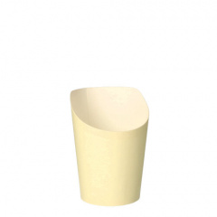 75 Snackbecher, Pappe 0,16 l Ø 7,5 cm 9,9 cm beige -To Go-