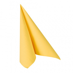 20 Servietten -ROYAL Collection- 1/4-Falz 33 cm x 33 cm gelb