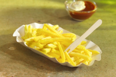 250 Schalen, Pappe -pure- oval 10,5 cm x 17,5 cm x 3 cm weiss