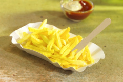 250 Schalen, Pappe -pure- eckig 9 cm x 14 cm x 3 cm weiss