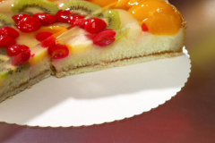 100 Tortenunterlagen, Pappe -pure- rund Ø 28 cm weiss mit gezacktem Rand