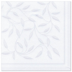 50 Servietten ROYAL Collection 1/4-Falz 40 cm x 40 cm weiss New Mediterran