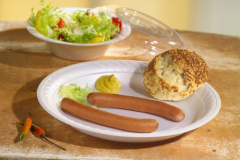 50 Dom-Deckel, PS rund Ø 15,5 cm 2,5 cm klar