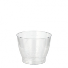 15 Trinkbecher, PS 0,1 l Ø 6,5 cm 5,1 cm glasklar