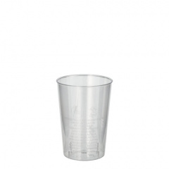 40 Trinkbecher, PS 0,1 l Ø 5,5 cm 7,5 cm glasklar