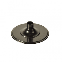 50 Unterteile für Stiel-Gläser, PS rund Ø 6,55 cm 2,05 cm schwarz