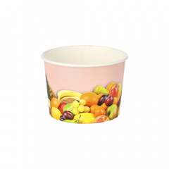 200 Eisbecher, Pappe rund 150 ml Ø 7,7 cm 5,5 cm -Früchte-