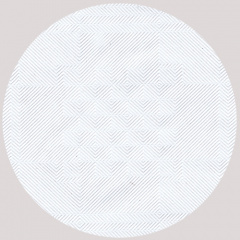 Papiertischtuch mit Damastprägung 25 m x 1 m weiss