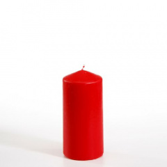 Stumpenkerze Ø 60 mm 130 mm rot