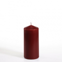 Stumpenkerze Ø 60 mm 130 mm bordeaux