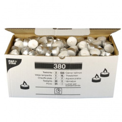 380 Teelichter Ø 37 mm 14 mm weiss