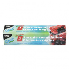 20 QuickSnap Gefrierbeutel 1 l 20 cm x 18 cm weiss in Faltschachtel