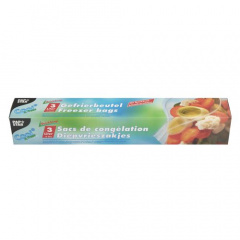 15 QuickSnap Gefrierbeutel 3 l 28 cm x 27 cm weiss in Faltschachtel