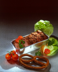 10 Kastenformen, Alu eckig 1,09 l 23,2 cm x 10,8 cm x 5,3 cm