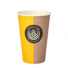 50 Trinkbecher, Pappe -To Go- 0,3 l Ø 8 cm 11,6 cm Einweg Kaffeebecher