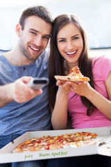 100 Pizzakartons, Cellulose eckig 30 cm x 30 cm x 3 cm -Italienische Flagge-