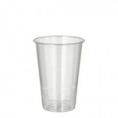 100 Kaltgetränkebecher, PLA -pure- 0,2 l Ø 7,03 cm 9,7 cm glasklar