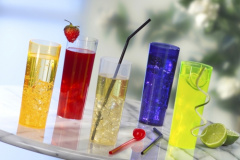 10 Gläser für Longdrinks, PP 0,3 l Ø 5,85 cm 15,2 cm transluzent unzerbrechlich