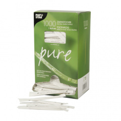 1000 Zahnstocher, Holz gehüllt rund 6,6 cm -www.PAPSTAR.com-