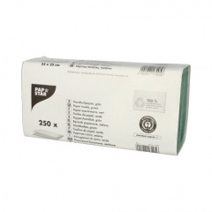 250 Blatt Handtuchpapier 23 cm x 25 cm grün Zick-Zack, 1-lagig