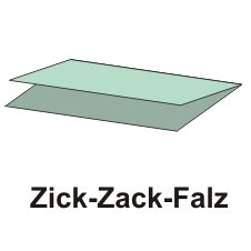 250 Blatt Handtuchpapier 23 cm x 25 cm grün Zick-Zack, 1-lagig