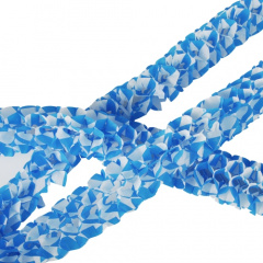 2 Girlanden -Mini-, Papier Ø 8 cm 2 m -Bayrisch Blau- schwer entflammbar