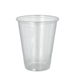 20 Trinkbecher, PP 0,3 l Ø 9,5 cm 11,1 cm transparent mit Schaumrand