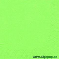 250 Servietten, 3-lagig 1/4-Falz 33 cm x 33 cm apfelgrün