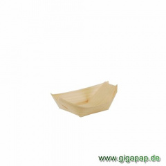 50 Fingerfood - Schalen, Holz 11 cm x 6,5 cm Schiffchen
