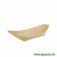 50 Fingerfood - Schalen, Holz 19 cm x 10 cm Schiffchen