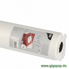 Tischläufer, stoffähnlich, Vlies soft selection 24 m x 40 cm weiss auf Rolle