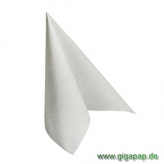 50 Servietten ROYAL Collection 1/4-Falz 40 cm x 40 cm weiss Casali
