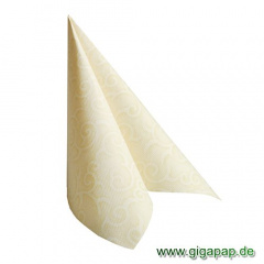 50 Servietten ROYAL Collection 1/4-Falz 40 cm x 40 cm champagner Casali