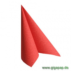 50 Servietten ROYAL Collection 1/4-Falz 40 cm x 40 cm rot Casali