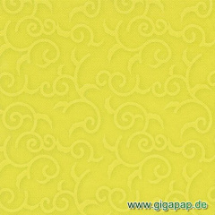 50 Servietten ROYAL Collection 1/4-Falz 40 cm x 40 cm limonengrün Casali